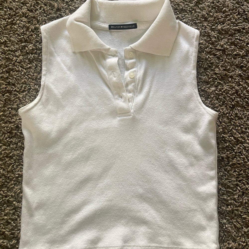 brandy melville collar top